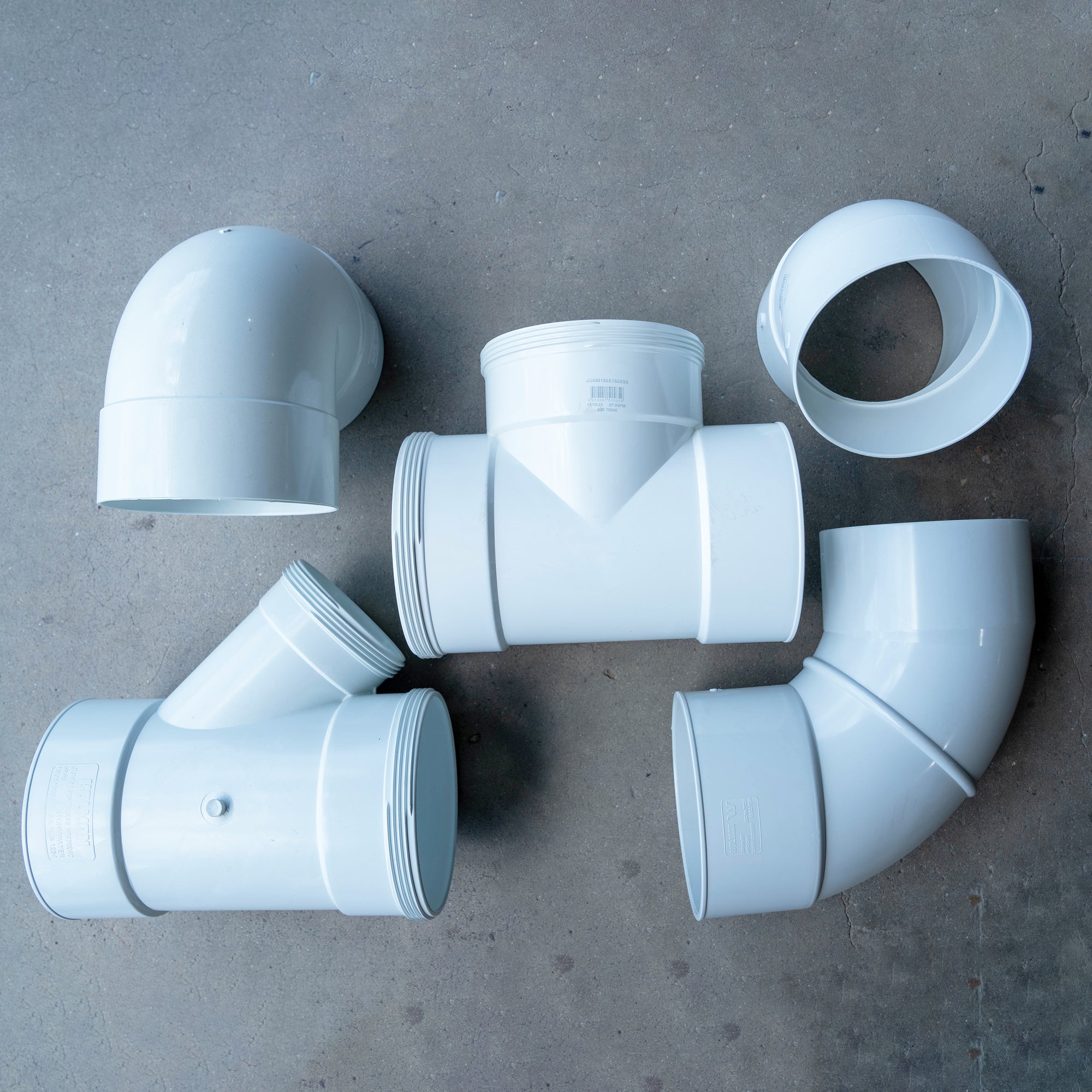 150mm PVC Fittings